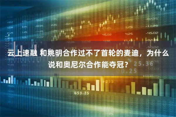 云上速融 和姚明合作过不了首轮的麦迪，为什么说和奥尼尔合作能夺冠？