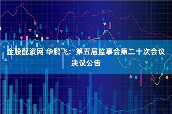 金股配资网 华鹏飞：第五届监事会第二十次会议决议公告